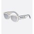 DiorPacific S2U White Rectangular Sunglasses