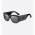 DiorNuit S1I Black Square Sunglasses