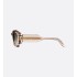 DiorSignature S13I Transparent Sand Beige Rectangular Sunglasses