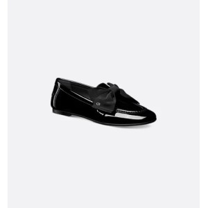 Diorissimo Loafer Black Patent Calfskin and Grosgrain