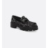 Dior Boy Platform Loafer Black and White Cannage Tweed