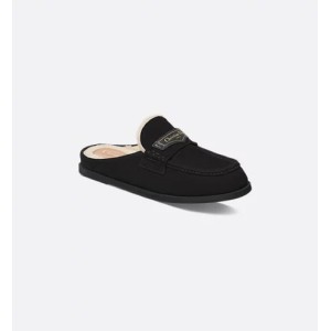 Dior Boy Mule Black Suede Goatskin