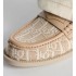 Dior Boy Mule Beige Cotton Embroidered with Dior Oblique Motif and Calfskin Panels