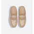 Dior Boy Mule Beige Cotton Embroidered with Dior Oblique Motif and Calfskin Panels