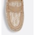 Dior Boy Mule Beige Cotton Embroidered with Dior Oblique Motif and Calfskin Panels