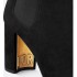 D-Art Heeled Ankle Boot Black Suede Goatskin