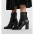 D-Town Heeled Ankle Boot Black Calfskin