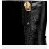 D-Town Heeled Ankle Boot Black Crinkled Patent Calfskin