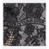 Naughtily-D Heeled Ankle Boot Transparent Mesh with Black Dior Roses Embroidery and Suede Goatskin