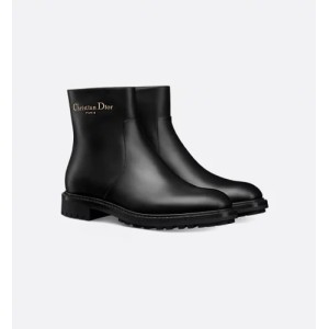 D-Town Ankle Boot Black Brushed Calfskin