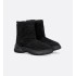 Dior Frost Ankle Boot Black Cannage Suede and Ecru Lambskin Shearling
