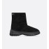 Dior Frost Ankle Boot Black Cannage Suede and Ecru Lambskin Shearling