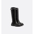D-Racer Boots Black cowhide leather