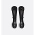 D-Major Boots Black calfskin leather, khaki and black technical fabric