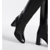 D-Town Heeled Boots Black soft cowhide leather