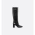 D-Town Heeled Boots Black soft cowhide leather
