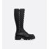 D-Road Boots Black grained cowhide leather