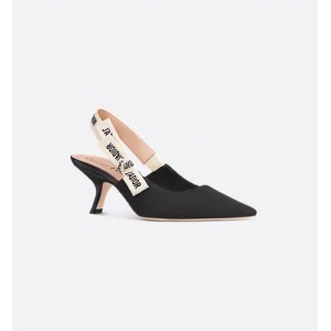 J'Adior slingback pumps Black technical fabric
