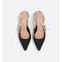 J'Adior slingback pumps Black technical fabric