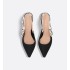 J'Adior slingback pumps Black technical fabric