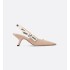 J'Adior slingback pumps Nude technical fabric