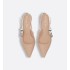 J'Adior slingback pumps Nude technical fabric