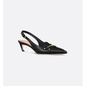 Dior Boy slingback pumps Black soft cowhide leather
