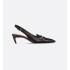 Dior Boy slingback pumps Black soft cowhide leather