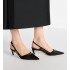 My Dior slingback pumps Black fabric with ripple effect