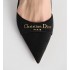 My Dior slingback pumps Black fabric with ripple effect