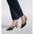 J'Adior slingback pumps Black cowhide leather