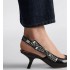 J'Adior slingback pumps Black cowhide leather