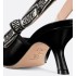 J'Adior slingback pumps Black cowhide leather
