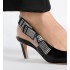 Dior Toujours slingback pumps Black hollow soft lambskin leather