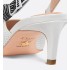 Dior Toujours slingback pumps White hollow soft sheepskin leather