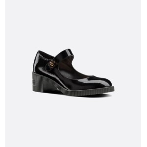 D-Doll high heels Black glossy cowhide leather