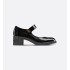 D-Doll high heels Black glossy cowhide leather