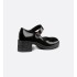 D-Doll high heels Black glossy cowhide leather
