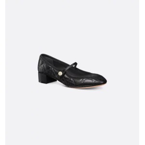 Dior ballet pumps Black quilted cowhide leather cannage