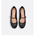 Dior ballet pumps Black quilted cowhide leather cannage