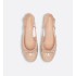 Dior Ballet slingback pumps Nude quilted cowhide leather cannage