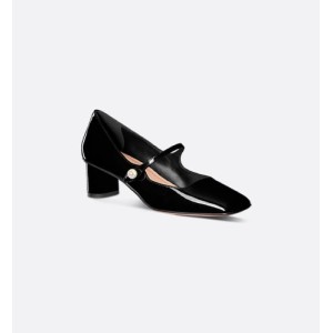 Jolie Dior high heels Black patent cowhide leather