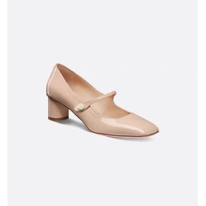 Jolie Dior high heels Nude patent cowhide leather