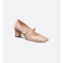 Jolie Dior high heels Nude patent cowhide leather