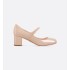 D-Art high heels Nude patent cowhide leather