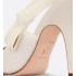 J'Adior slingback pumps Embroidered cotton fabric and white resin beads