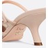 Dior Capture high-heeled mules Sheer mesh and nude lambskin suede with crystal-trimmed cannage pattern