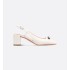 Dior Paris slingback pumps White patent cowhide leather