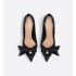 Adiorable high heels Black fringed grosgrain