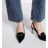 Dior Boy slingback pumps Black cowhide leather